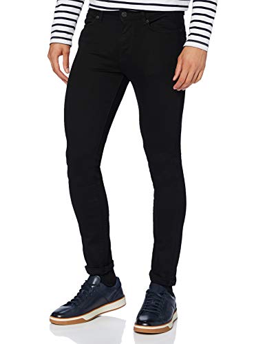 SELECTED HOMME Herren Slhslim-leon 3031 B Super St Jns Noos Jeans, Black Denim, 32W / 32L EU von SELECTED HOMME