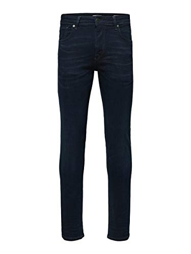 Selected Homme Male Slim Fit Jeans Dunkelblaue von Selected Homme