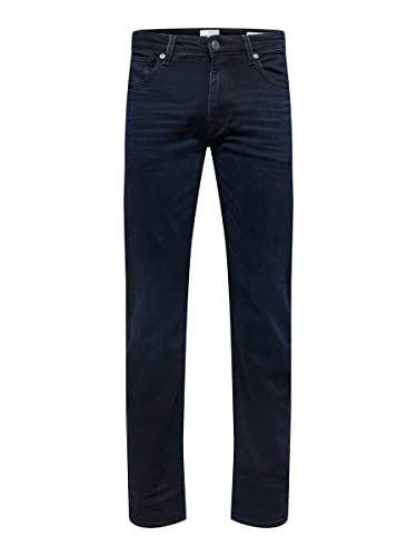 SELECTED HOMME Herren Slhstraight-scott 24601 Bb St Jns W Noos Jeanshose, Blue Black Denim, 33 EU von SELECTED HOMME