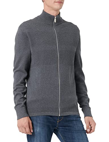 SELECTED HOMME Herren Slhmaine Ls Knit Cardigan W Noos Strickjacke, Dark Grey Melange, M EU von SELECTED HOMME