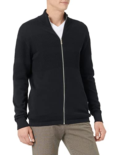 SELECTED HOMME Men's SLHMAINE LS Knit Cardigan W NOOS Strickjacke, Black, S von SELECTED HOMME