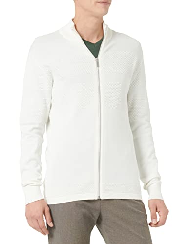 SELECTED HOMME Men's SLHMAINE LS Knit Cardigan W NOOS Strickjacke, Egret, L von SELECTED HOMME