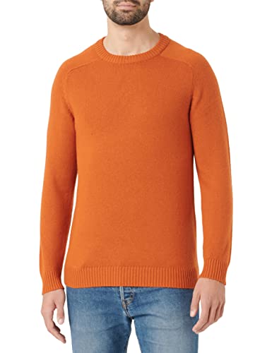 SELECTED HOMME Men's SLHNEWCOBAN Lambs Wool Crew Neck W NOOS Pullover, Bombay Brown, M von SELECTED HOMME