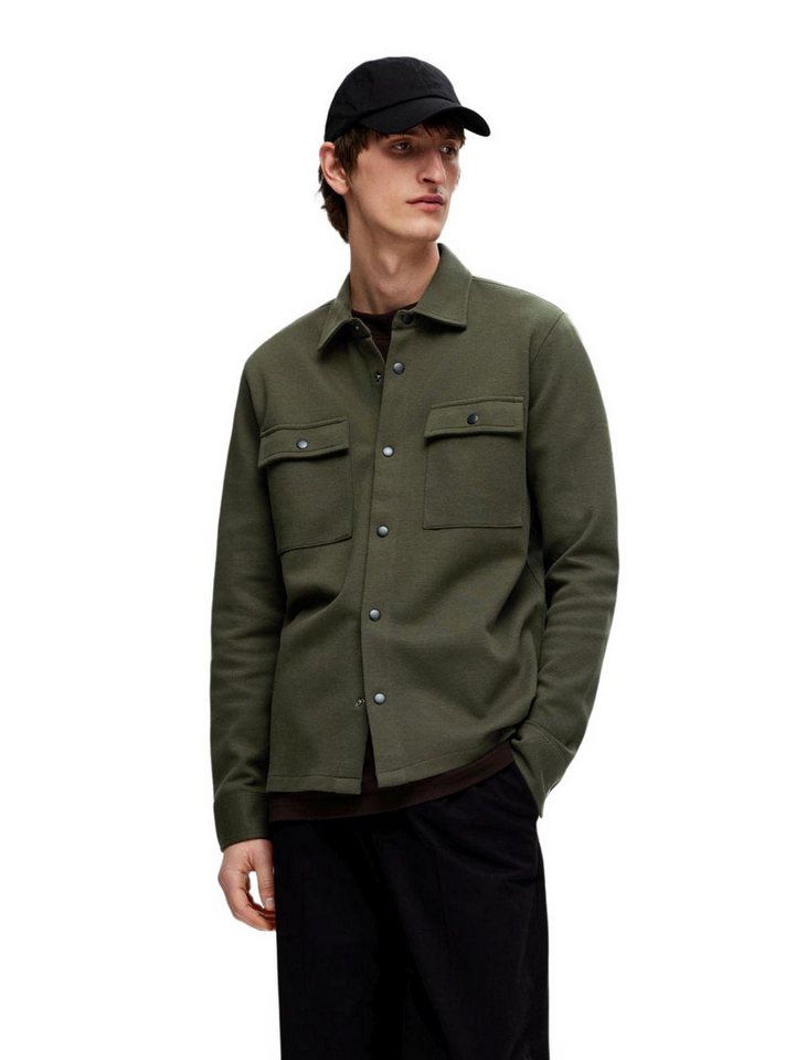 SELECTED HOMME Outdoorjacke SLHJACKIE SWEAT aus Baumwollmix von SELECTED HOMME