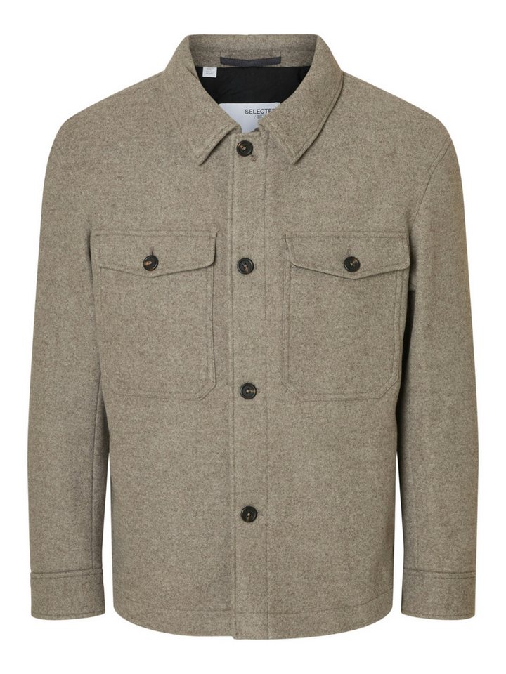 SELECTED HOMME Outdoorjacke SLHMITCH WOOL BLEND SHACKET NOOS von SELECTED HOMME