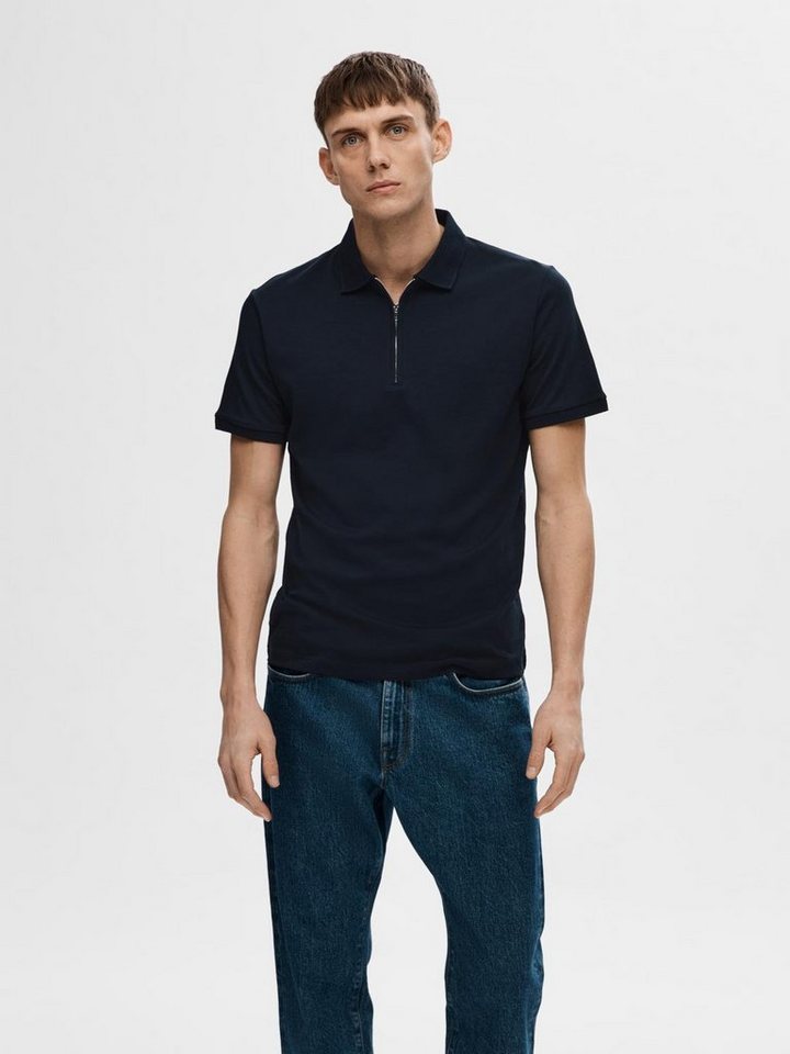Selected Poloshirt SLHFAVE ZIP SS POLO NOOS von Selected