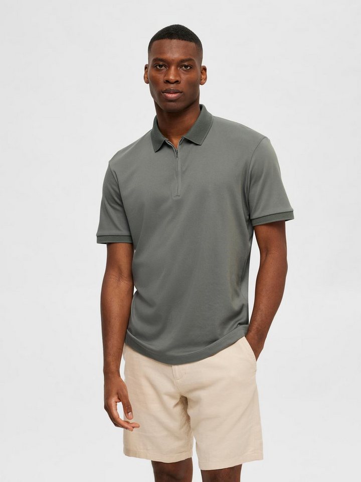 Selected Poloshirt SLHFAVE ZIP SS POLO NOOS von Selected