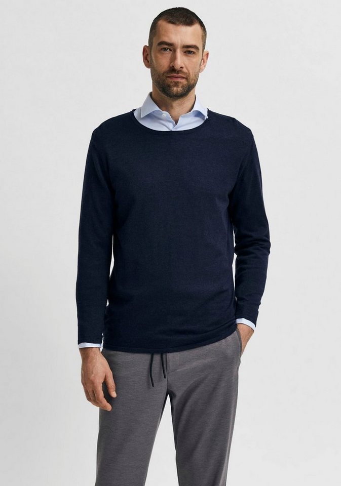 SELECTED HOMME Rundhalspullover ROME KNIT von SELECTED HOMME