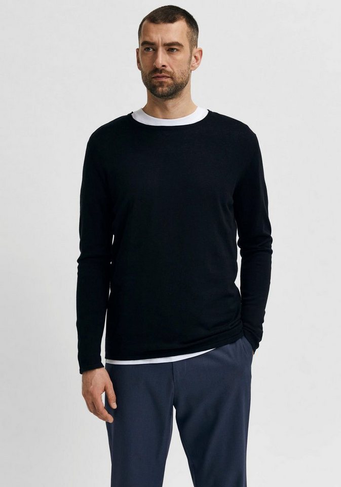 SELECTED HOMME Rundhalspullover ROME KNIT von SELECTED HOMME