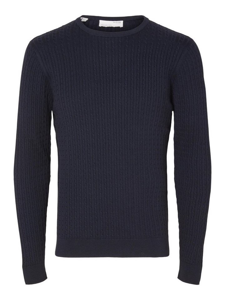 SELECTED HOMME Rundhalspullover SLHBERG (1-tlg) von SELECTED HOMME