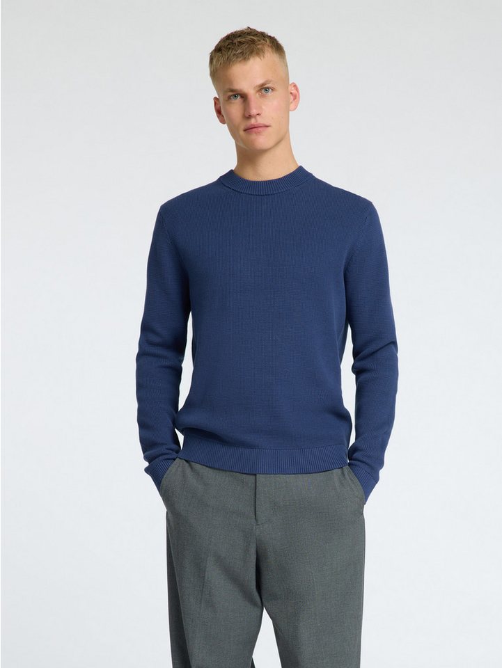 SELECTED HOMME Rundhalspullover SLHDANE LS KNIT STRUCTURE CREW NECK NOOS von SELECTED HOMME