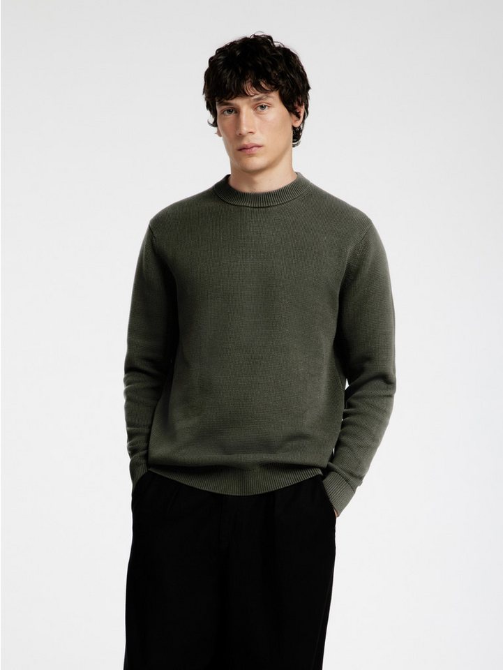 SELECTED HOMME Rundhalspullover SLHDANE LS KNIT STRUCTURE CREW NECK NOOS von SELECTED HOMME