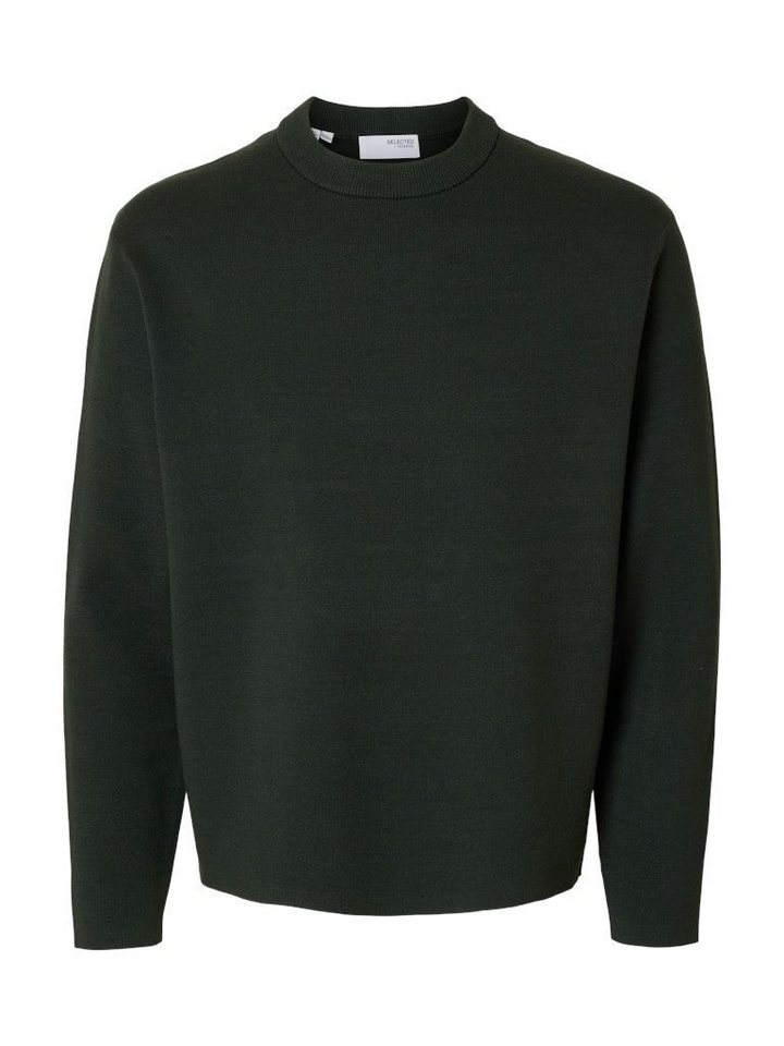 SELECTED HOMME Rundhalspullover SLHTELLER FN RELAXED von SELECTED HOMME