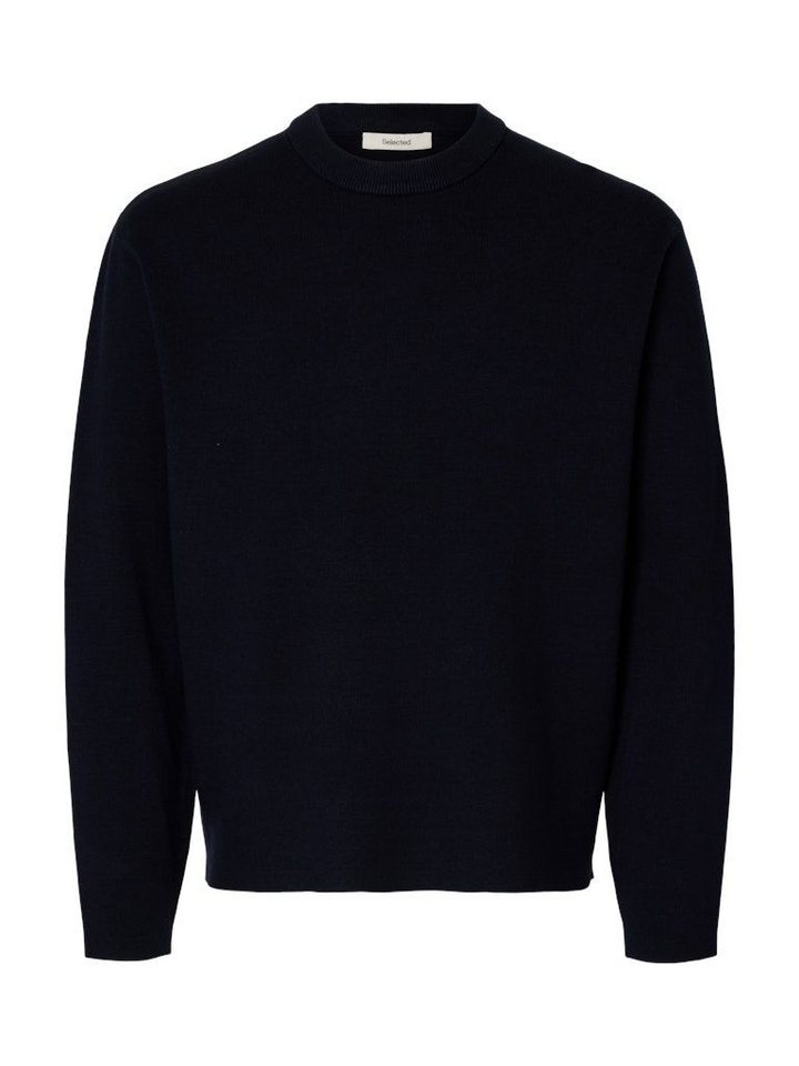 SELECTED HOMME Rundhalspullover SLHTELLER FN RELAXED von SELECTED HOMME