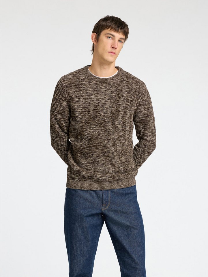 SELECTED HOMME Rundhalspullover SLHVINCE LS KNIT BUBBLE CREW NECK NOOS von SELECTED HOMME