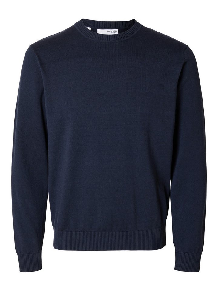 SELECTED HOMME Rundhalspullover SLHZREG-KRIS KNIT LS CREW NECK D von SELECTED HOMME