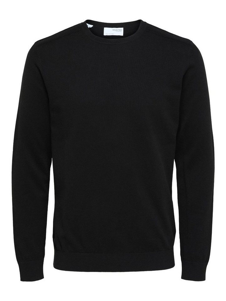 SELECTED HOMME Rundhalspullover Selected Homme Herren Strick-Pullover - SlhBerg Rundhals Pulli von SELECTED HOMME