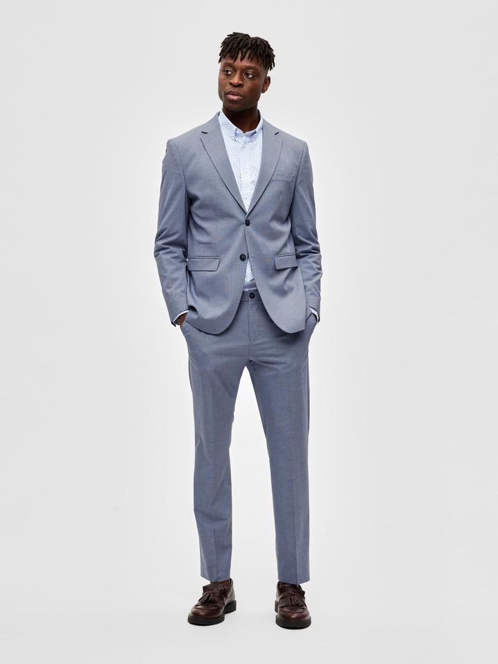 ONLY & SONS Sakko - Slim Fit Blazer - SLHSLIM-TIMELIAM LT BLU STRUC BLZ FLEX B von ONLY & SONS