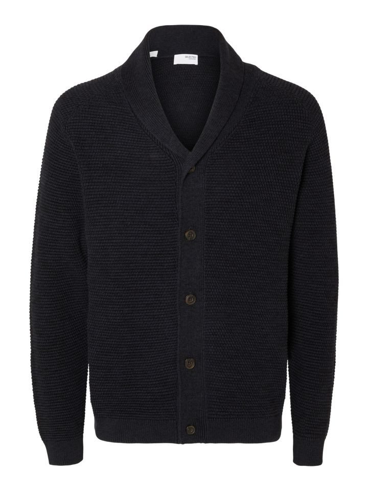 pieces Strickpullover - Pullover - SLHVINCE LS BUBBLE SHAWL CARDIGAN N von pieces