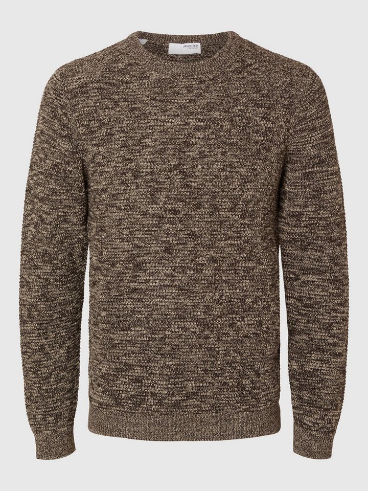 SELECTED HOMME Strickpullover - Pullover - SLHVINCE LS KNIT BUBBLE CREW NECK von SELECTED HOMME