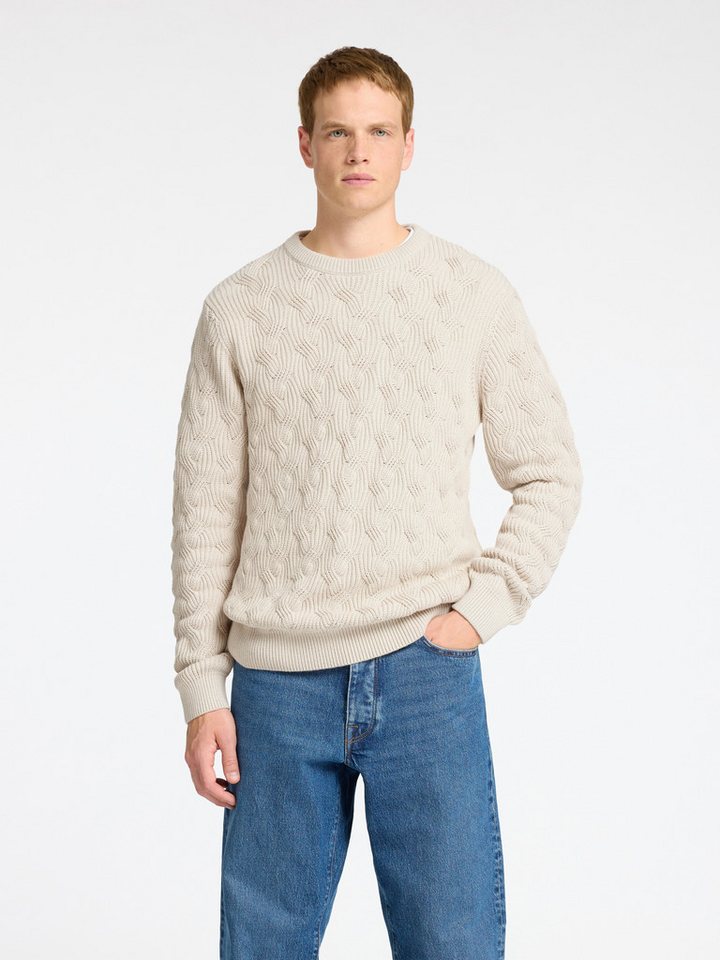 SELECTED HOMME Strickpullover SLHCALLIS LS KNIT CABLE CREW NECK NOOS von SELECTED HOMME