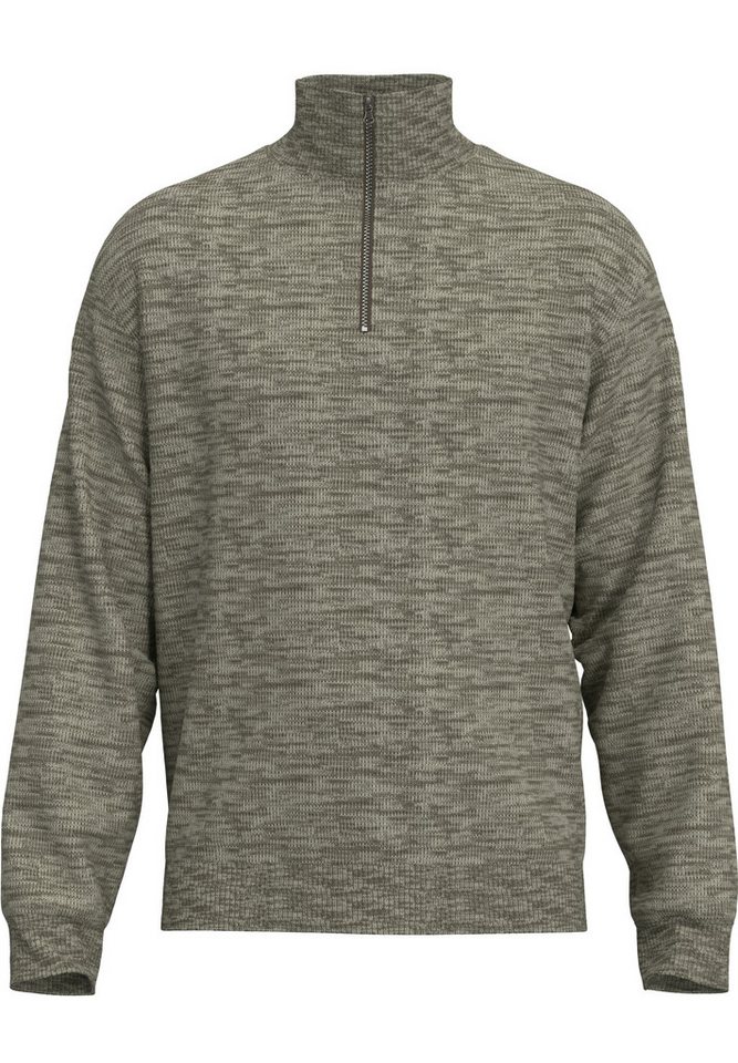 SELECTED HOMME Strickpullover SLHDANE LS KNIT STRUCTURE HALF ZIP von SELECTED HOMME