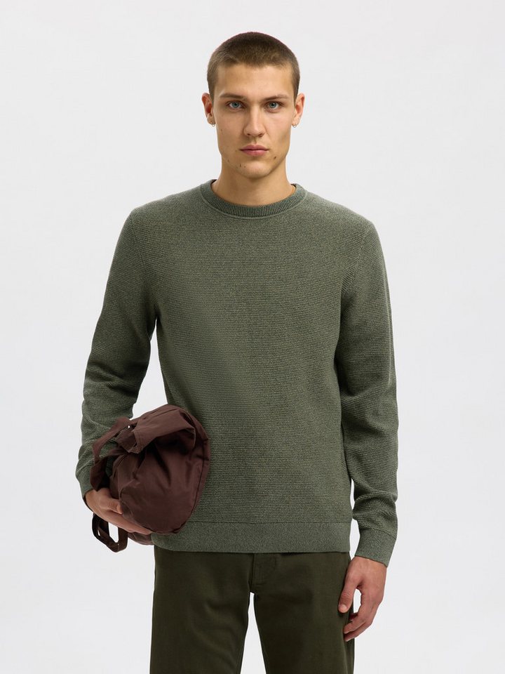 SELECTED HOMME Strickpullover SLHROSS LS KNIT STRUCTURE CREW NECK NOOS von SELECTED HOMME
