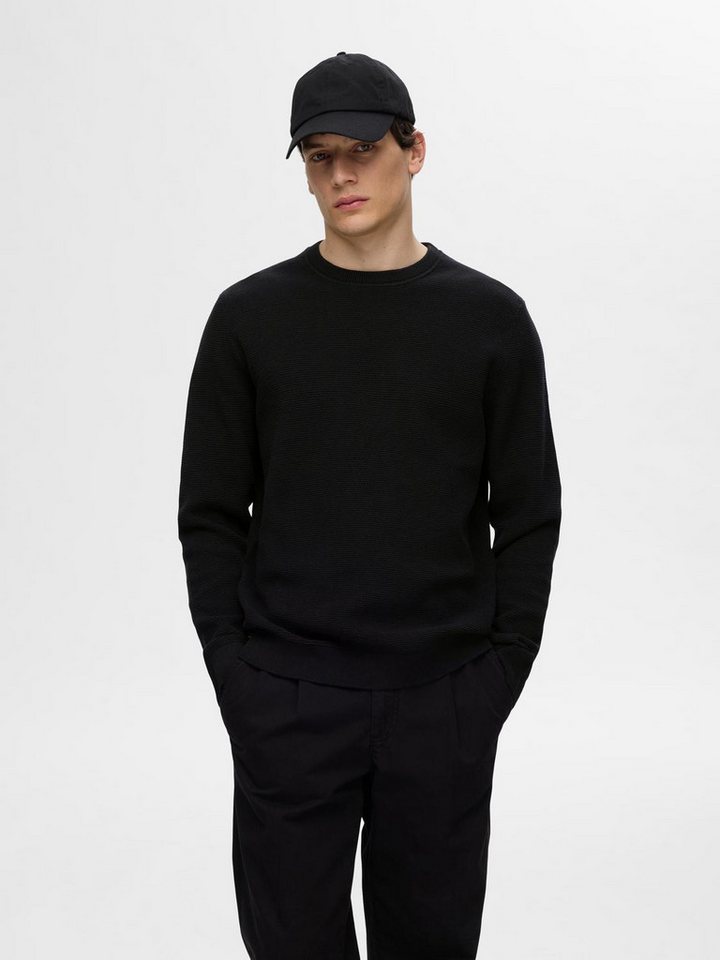 SELECTED HOMME Strickpullover SLHROSS LS KNIT STRUCTURE CREW NECK NOOS von SELECTED HOMME