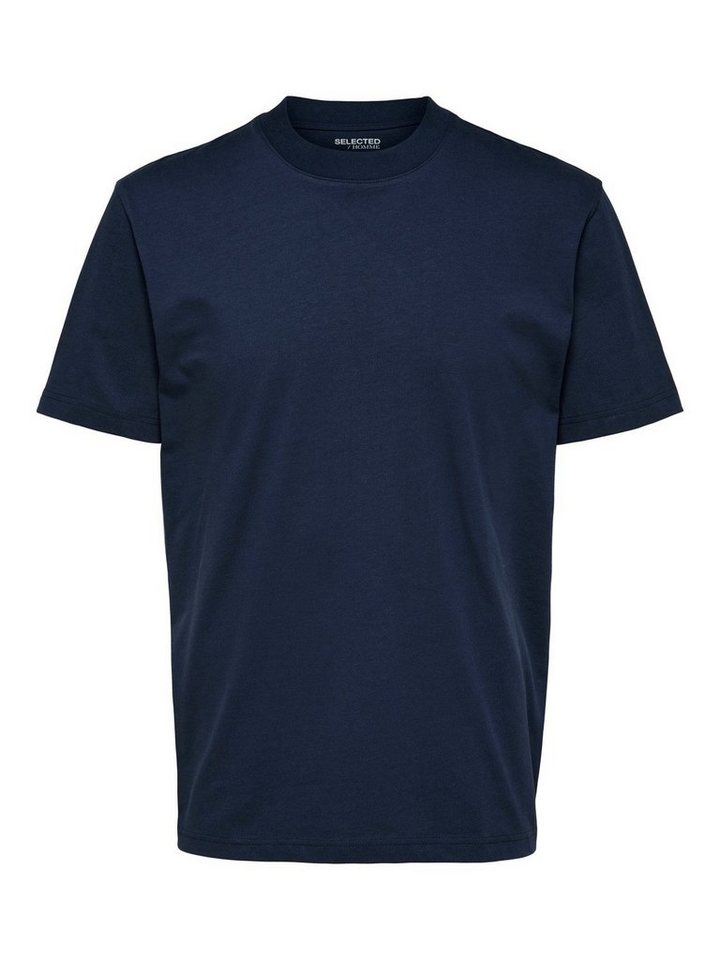 SELECTED HOMME T-Shirt SLHRELAXCOLMAN (1-tlg) aus Baumwollmix von SELECTED HOMME