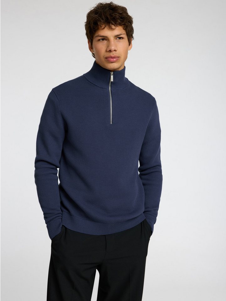 SELECTED HOMME Troyer SLHDANE LS KNIT STRUCTURE HALF ZIP NOOS von SELECTED HOMME
