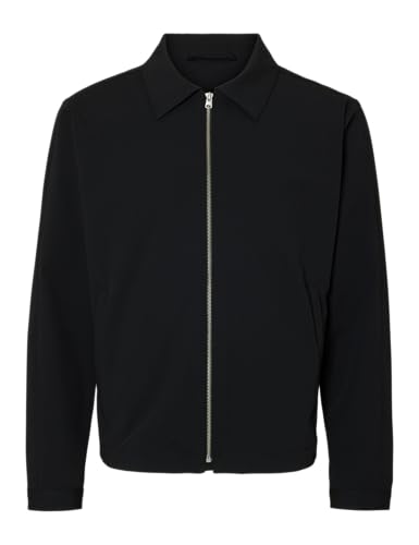 SELETED HOMME Herren SLHLIAM Zip Jacket Flex B NOOS Jacke, Black, M von SELETED HOMME