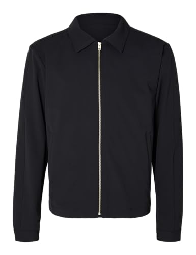 SELETED HOMME Herren SLHLIAM Zip Jacket Flex B NOOS Jacke, Navy Blazer, S von SELETED HOMME