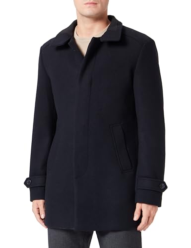 SELETED HOMME Herren SLHREUBEN Wool Coat NOOS Kurzmantel, Schwarz, L von SELETED HOMME