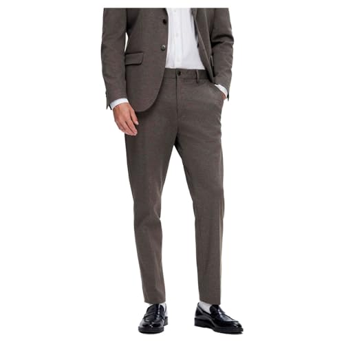 SELETED Homme Herren SLHSLIM-AITOR Jersey TRS Flex NOOS Hose, Chocolate Torte, 54 von SELECTED HOMME