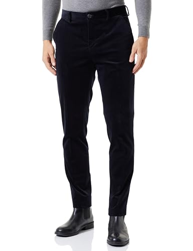 SELETED HOMME Herren SLHSLIM-BOE Corduroy TRS B NOOS Stoffhose, Dark Sapphire, 40 von SELETED HOMME