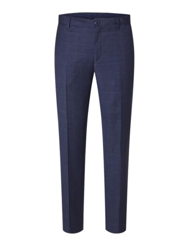 SELETED HOMME Herren SLHSLIM-Neil Check TRS NOOS Anzughose, Dark Blue/Checks:Check, 36 von SELETED HOMME