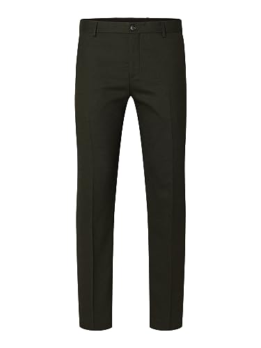 SELETED HOMME Herren SLHSLIM-Neil TRS B NOOS Hose, Dark Green, 37 von SELECTED HOMME