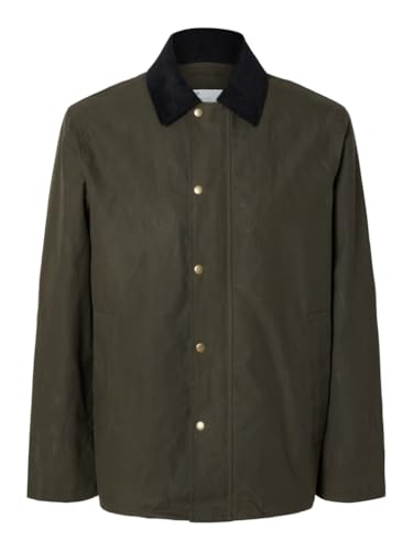 SELETED HOMME Herren SLHWALTER Waxed Cotton JKT NOOS Jacke, Grape Leaf, S SELETED HOMME Herren SLHWALTER Waxed Cotton JKT NOOS Jacke, Grape Leaf, S von SELETED HOMME