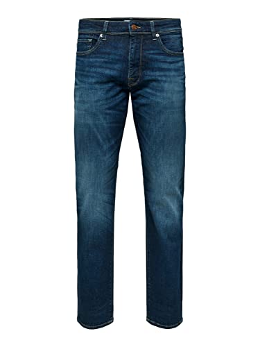 SELECTED HOMME Herren Slh196-straightscott 31604 D.blue W Noos, Dark Blue Denim, 31W / 34L von SELECTED HOMME