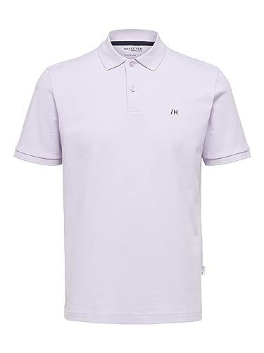 SELETED HOMME Men's SLHDANTE SS Polo W NOOS T-Shirt, Orchid Petal, XXL von SELECTED HOMME