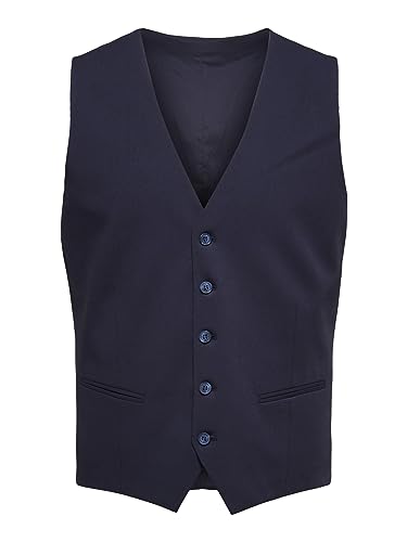 SELETED HOMME Men's SLHSLIM-Liam WCT Flex B NOOS Weste, Navy Blazer, 106 von SELETED HOMME