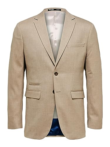 SELETED HOMME Men's SLHSLIM-Neil BLZ B NOOS Sakko, Sand, 58 von SELECTED HOMME