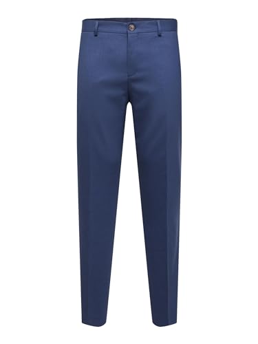 SELETED HOMME Men's SLHSLIM-Neil TRS B NOOS Anzughose, Blue Depths, 102 von SELETED HOMME