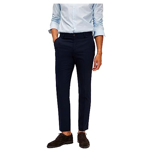 SELETED HOMME Men's SLHSLIM-Neil TRS B NOOS Anzughose, Navy Blazer, 50 von SELECTED HOMME