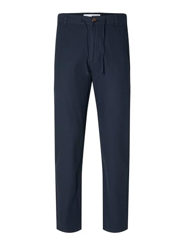 Selected Homme Herren Slh172-slimtape Brody Linen Pant Noos Chinohose, Dark Sapphire, XL EU von SELECTED HOMME