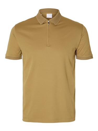 SELETED HOMME Slhfave Zip Ss Polo Noos von SELECTED HOMME