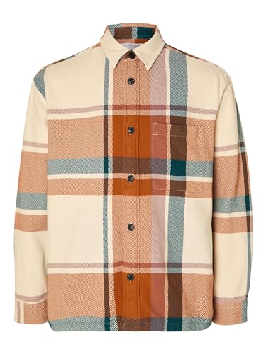 SELETED HOMME Slhloosehybrid-Check Overshirt Ls von SELETED HOMME