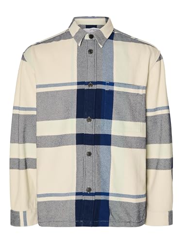 SELETED HOMME Slhloosehybrid-Check Overshirt Ls von SELETED HOMME