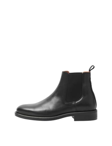 Selected Homme Herren Slhjoseph Leather Chelsea Boot Noos, Black, 45 EU Selected Homme Herren Slhjoseph Leather Chelsea Boot Noos, Black, 45 EU von Selected Homme