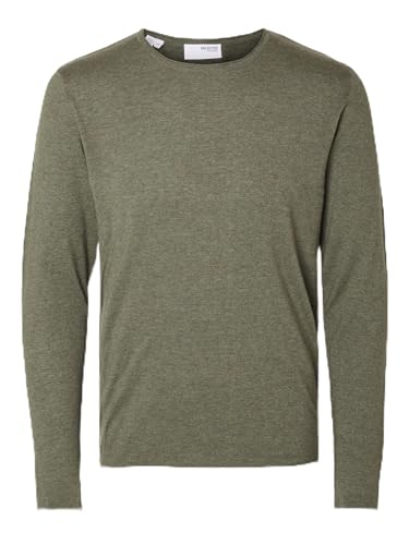 Selected Homme Herren Slhrome Knit Crew Neck Noos Strickpullover, Kalamata, XL EU von SELETED HOMME